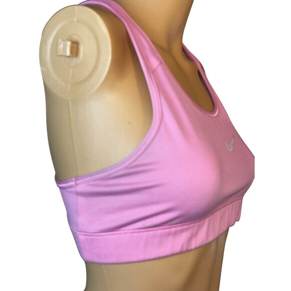 Nike PRO Womens Racerback Sports Bra Size M Pink Pilates Princess Athlete - Picture 2 of 5